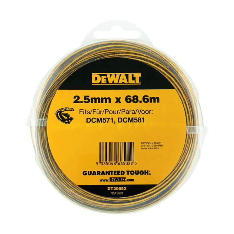 DeWalt DT20652 Trimmer-Faden, 68,6 m / 2,5 mm, image 