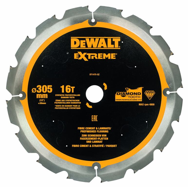 DeWalt DT1475 Kreissaegeblatt PCD 305/30mm 16Z, image 