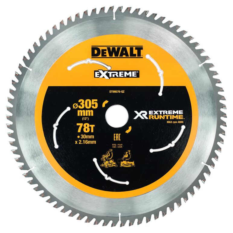 DeWalt DT99576 Kreissaegeblatt stat. 305/30mm 78 WZ/FZ, image 