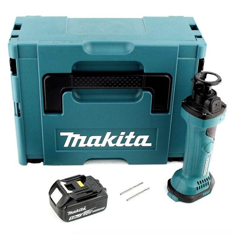 Makita DCO180T1J Akku-Rotationsschneider 18V 3,18mm 1/8" + 1x Akku 5,0Ah + Koffer - ohne Ladegerät, image 