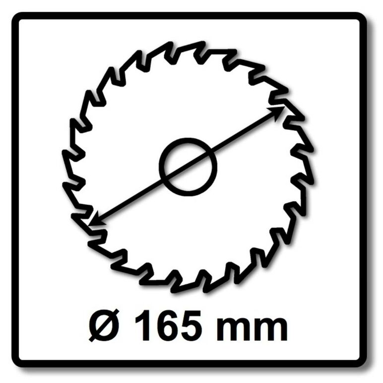 Makita EFFICUT Kreissägeblatt für Holz 165 x 20 x 1,45 mm 56 Zähne ( B-57336 ), image _ab__is.image_number.default