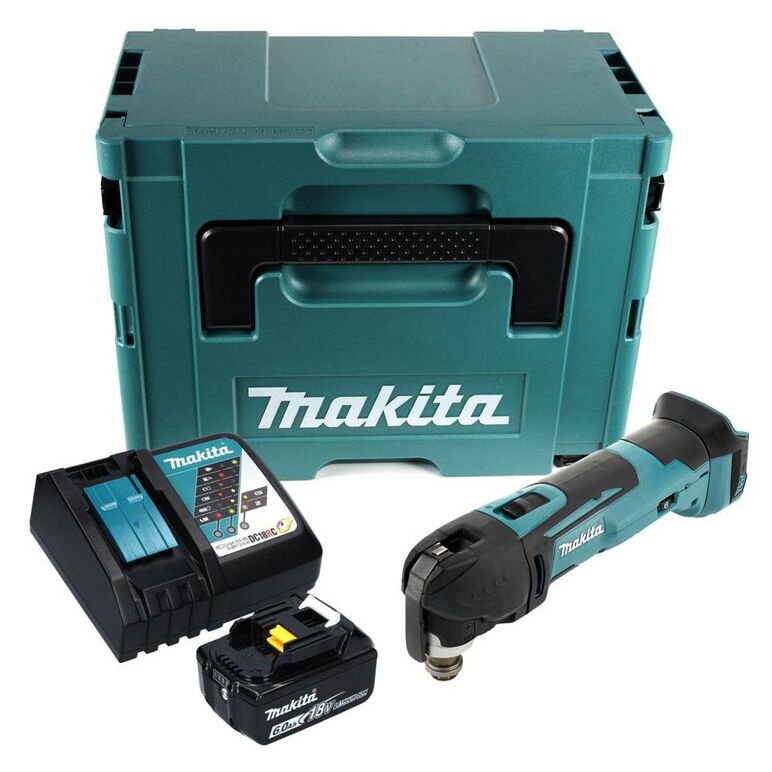 Makita DTM51RG1J Akku-Multifunktionswerkzeug 18V + 1x Akku 6,0Ah + Ladegerät + Koffer, image 