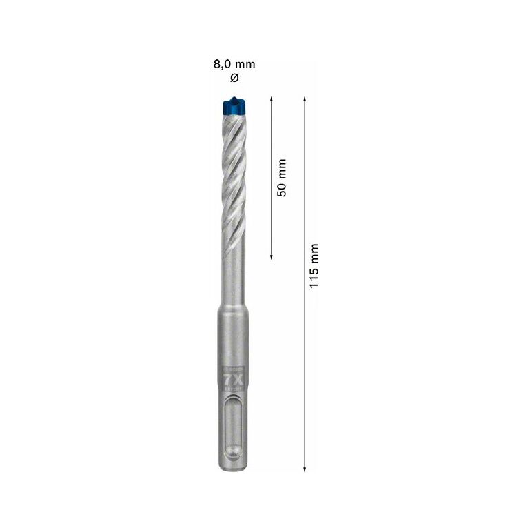 Bosch EXPERT Hammerbohrer SDS plus-7X 8x50x115mm (2 608 900 087), image _ab__is.image_number.default