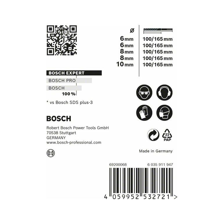 Bosch EXPERT Hammerbohrer SDS plus-7X 5tlg Set (2 608 900 198), image _ab__is.image_number.default