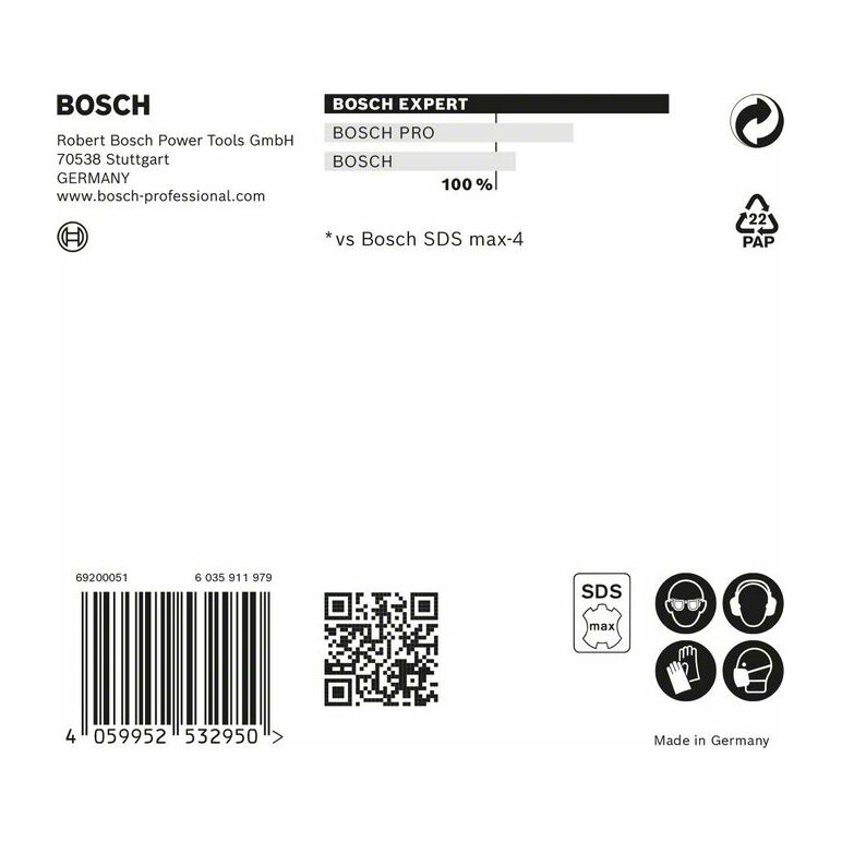 Bosch EXPERT Hammerbohrer SDS max-8X  18x200x340mm (2 608 900 221), image _ab__is.image_number.default