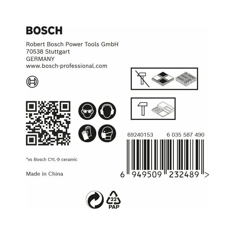 Bosch EXPERT HEX-9 HardCeramic Bohrer, 5tlg mixed Set 6mm (2 608 900 596), image _ab__is.image_number.default
