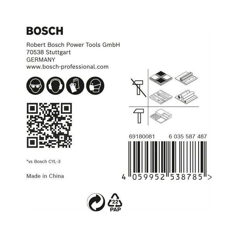 Bosch EXPERT HEX-9 MultiConstruction Bohrer, 5tlg Set 4/5/6/8 (2 608 900 585), image _ab__is.image_number.default
