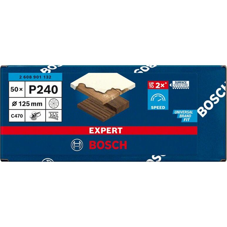 Bosch EXPERT Schleifblatt C470,  125mm,K240, 50x (2 608 901 132), image _ab__is.image_number.default