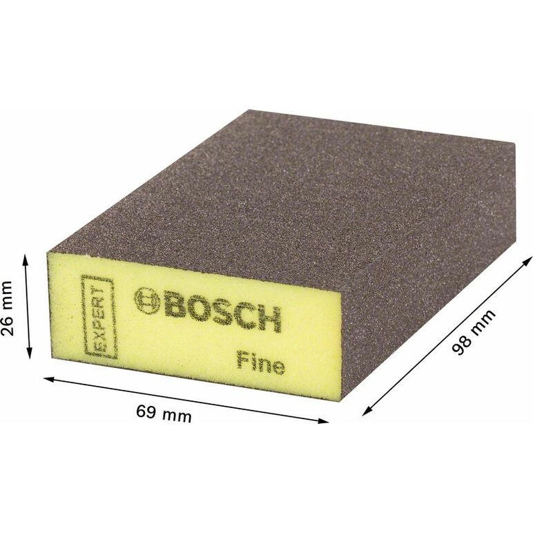 Bosch EXPERT Schleifschwamm 69X97X26 fine flat&ed, 20x (2 608 901 178), image _ab__is.image_number.default