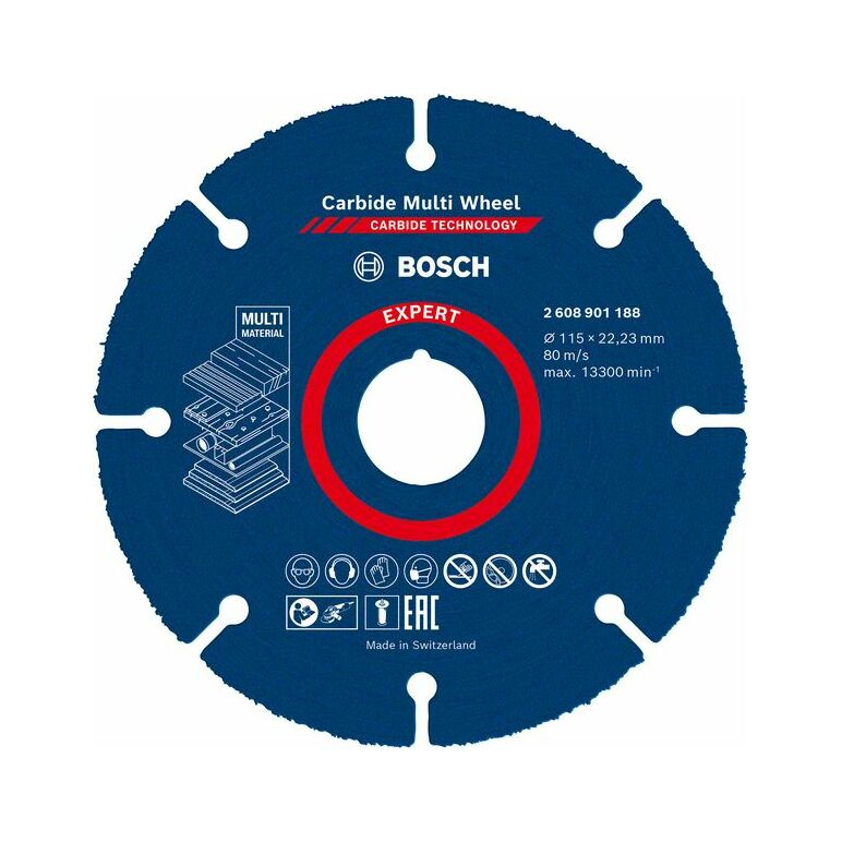 Bosch EXPERT Carbide Multiwheel 115x22.23mm (2 608 901 188), image 