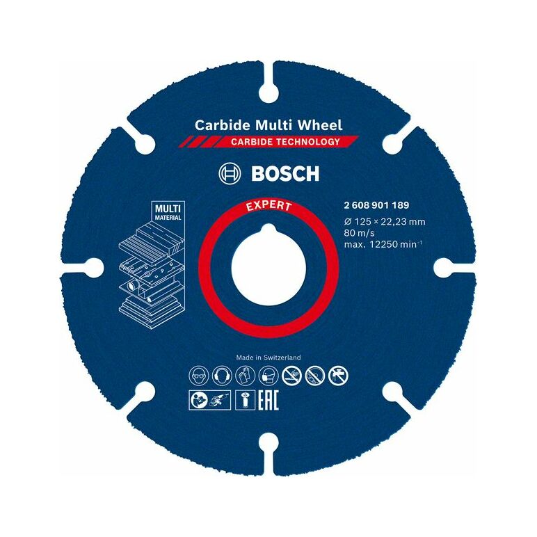 Bosch EXPERT Carbide Multiwheel 125x22.23mm (2 608 901 189), image 