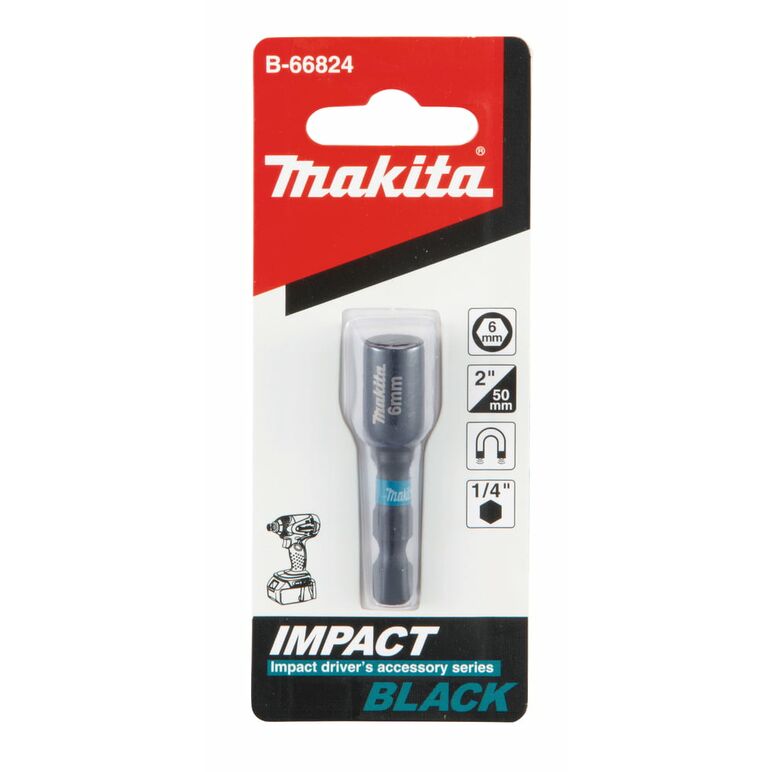Makita B-66824 Steckschlüssel 6 mm für 1/4", image _ab__is.image_number.default