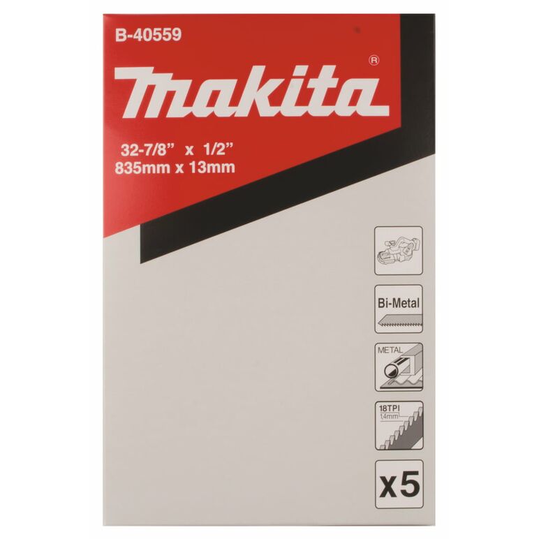 Makita B-40559 Bandsägeblatt 18Z " BIM, image 