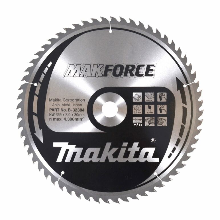 Makita B-32384 MAKFORCE Sägeb. 355x30x60Z, image 