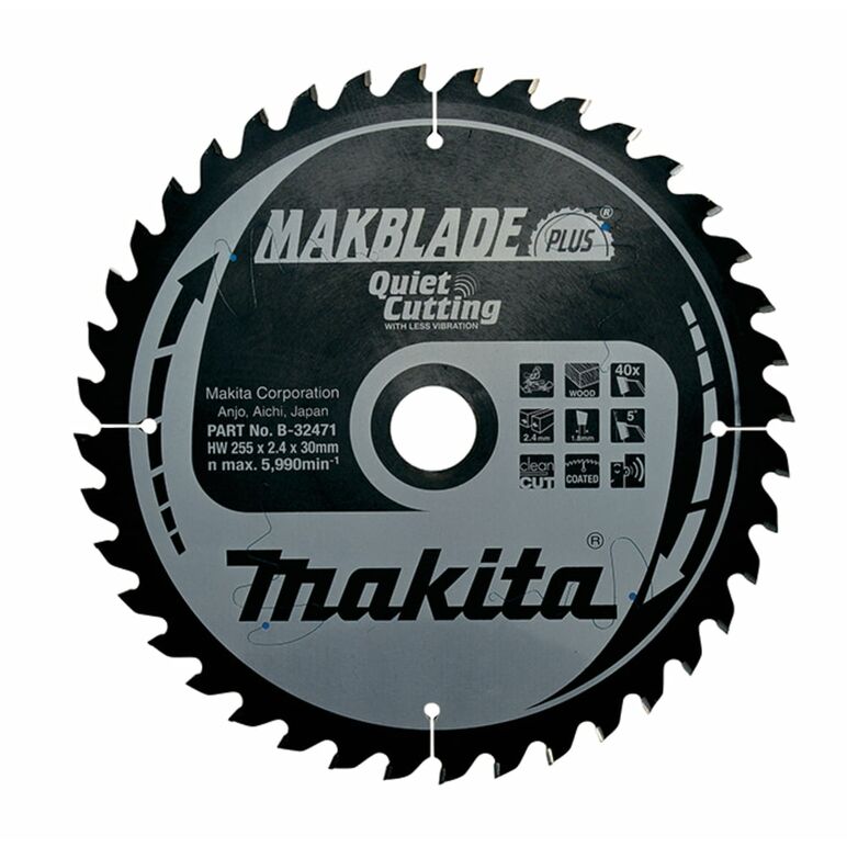 Makita B-32471 MAKBLADE Sägeb. 255x30x40Z, image 