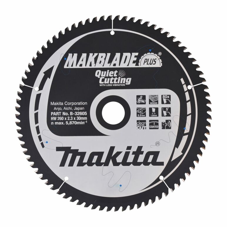 Makita B-32605 MAKBLADE+ Sägeb. 260x30x80Z, image 