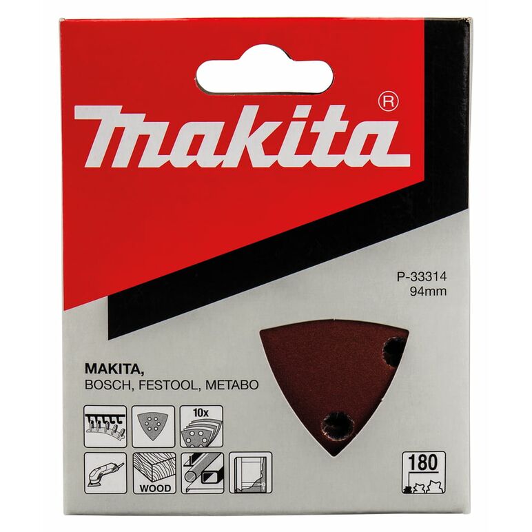 Makita P-33314 Delta-Schleifpapier Holz/Metall K180, image _ab__is.image_number.default