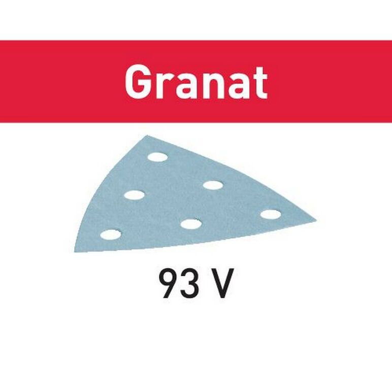 Festool Schleifblatt STF V93/6 P100 GR/100 Granat (497393), image 