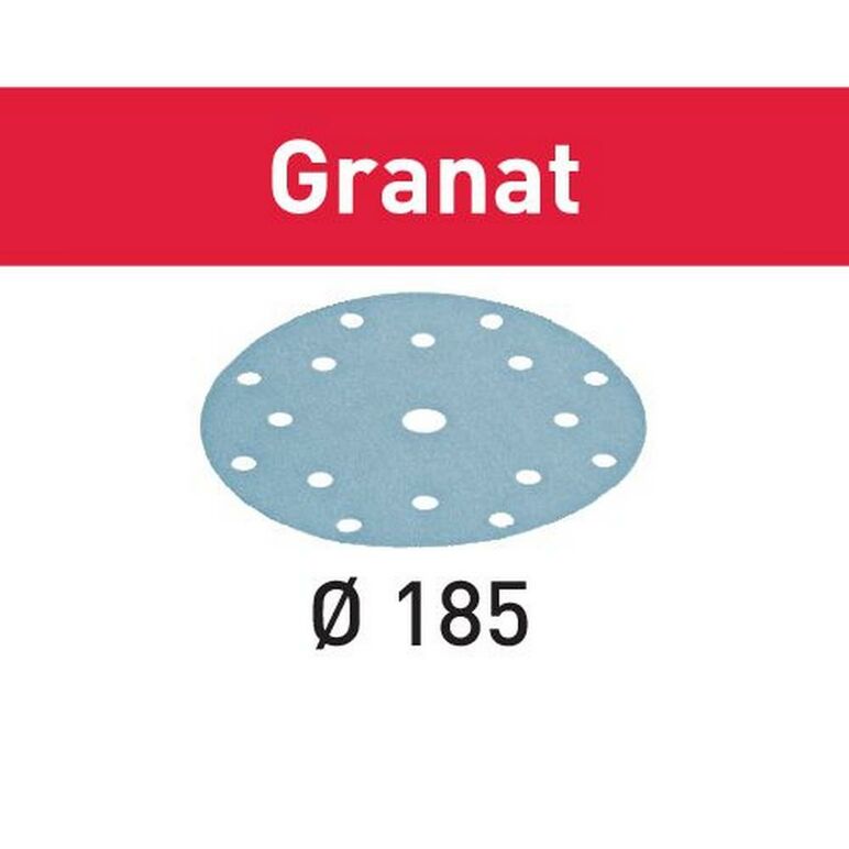 Festool Schleifscheibe STF D185/16 P400 GR/100 Granat (497191), image 