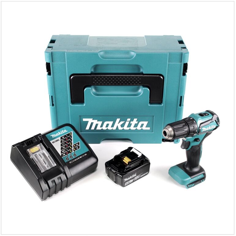 Makita DDF483RM1J Akku-Bohrschrauber 18V Brushless 1/2" 40Nm + 1x Akku 4,0Ah + Ladegerät + Koffer, image 